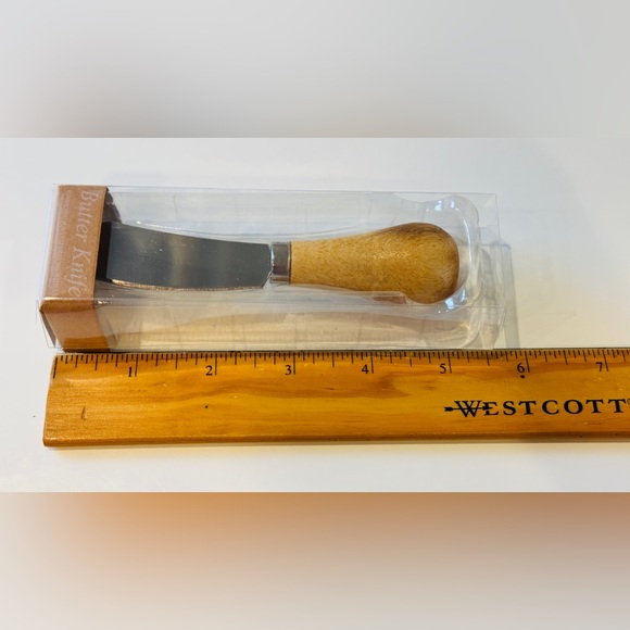 Mini Butter & Cheese Knife Wood Charcuterie Hostess Gift chef Kitchen NWOT - Picture 11 of 14
